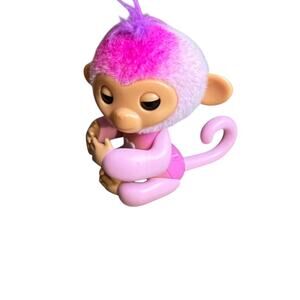 Fingerlings Interactive Baby Monkey Harmony Pink Out of Box Tested Works